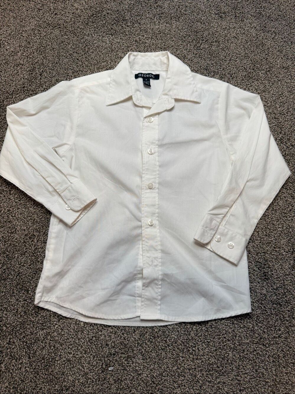 George White Long Sleeve Button-Up Shirt Size 6